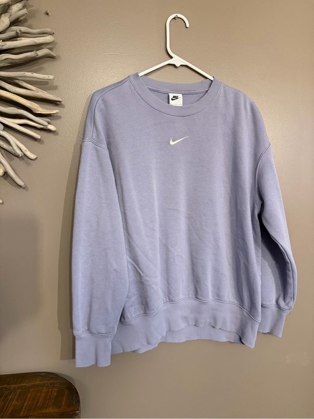 Nike oversized Crewneck sweatshirt in lavender